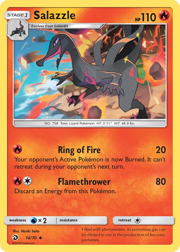 Salazzle - 14/70 (DRM) Uncommon - Near Mint