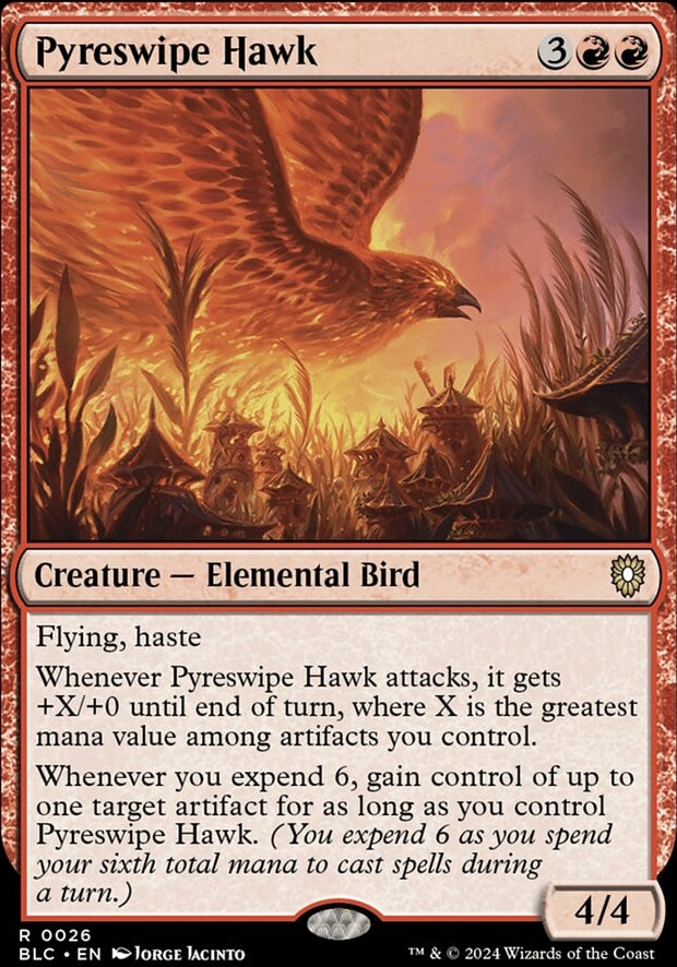 Pyreswipe Hawk [#0026] (BLC-R)