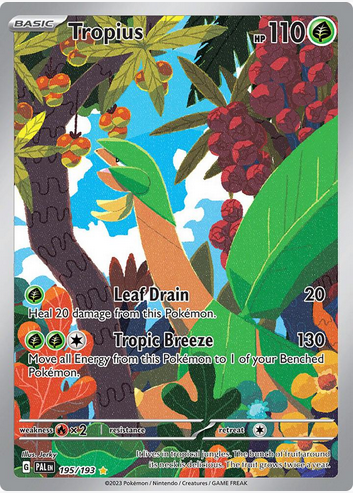 Tropius - 195/193 (PAL) Illustration Rare - Near Mint Holofoil