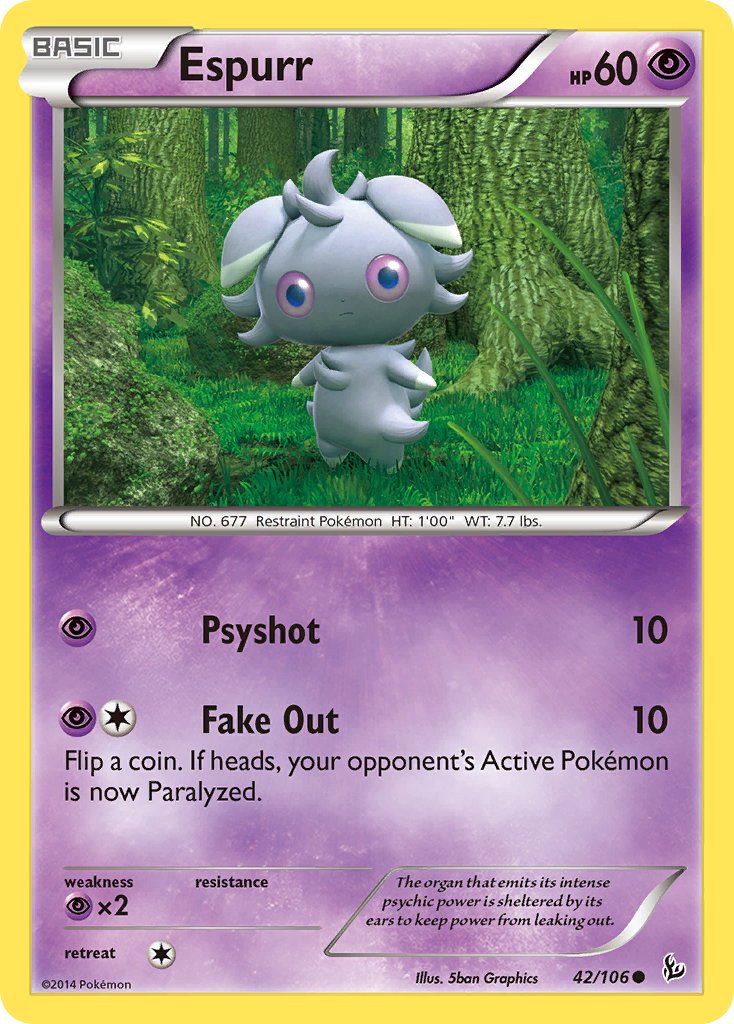 Espurr - 042/106 (FLF) Common - Near Mint