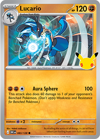 Lucario - 083/128 (30C) Common
