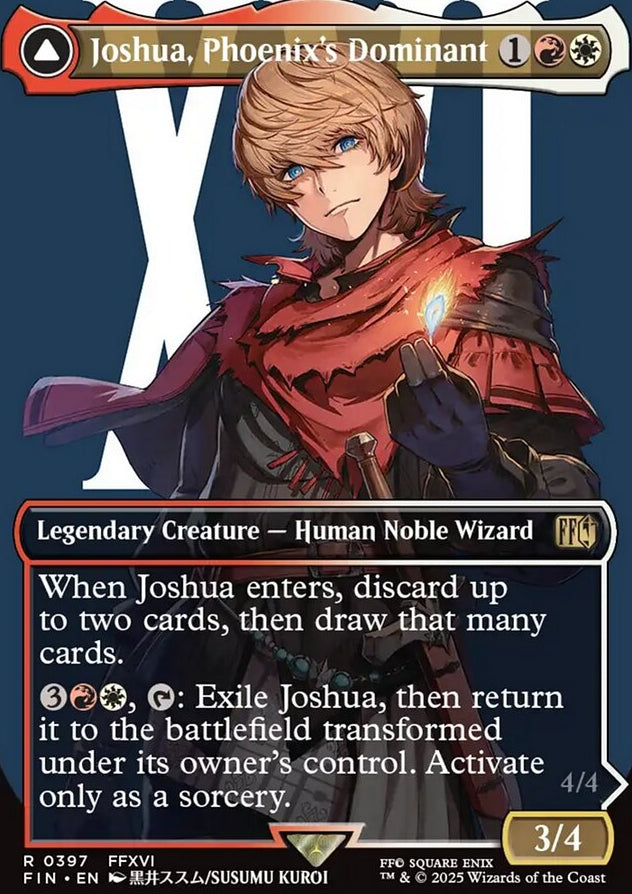 Joshua, Phoenix's Dominant // Phoenix, Warden of Fire [ #0397 Borderless Alternate Art ] (FIN-R)