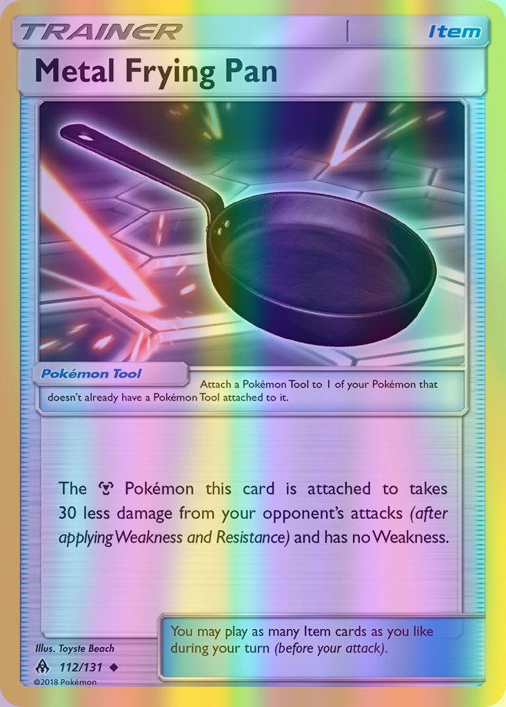 Metal Frying Pan - 112/131 (FLI) Uncommon - Near Mint Reverse Holofoil