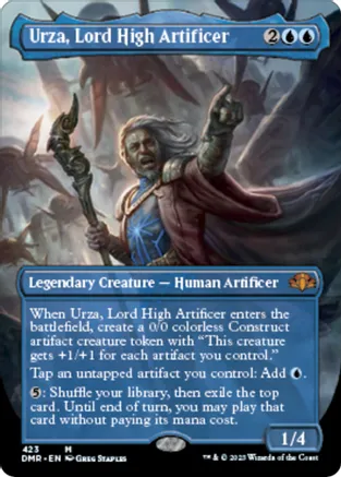 Urza, Lord High Artificer [#423 Alternate Art Borderless] (DMR-M-FOIL)