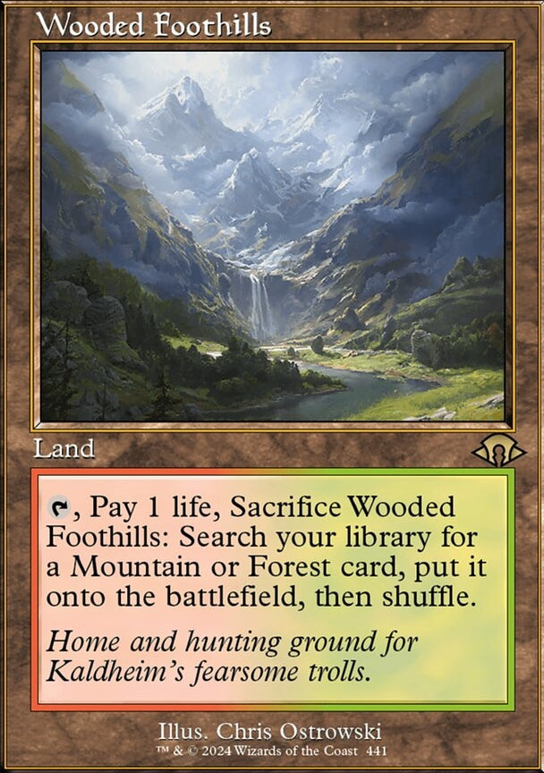 Wooded Foothills [#0441 Retro Frame] (MH3-R-FOIL)