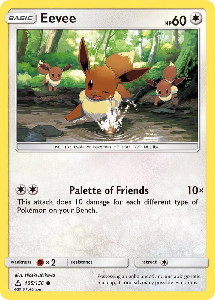 Eevee - 105/156 (UPR) Common - Near Mint Normal