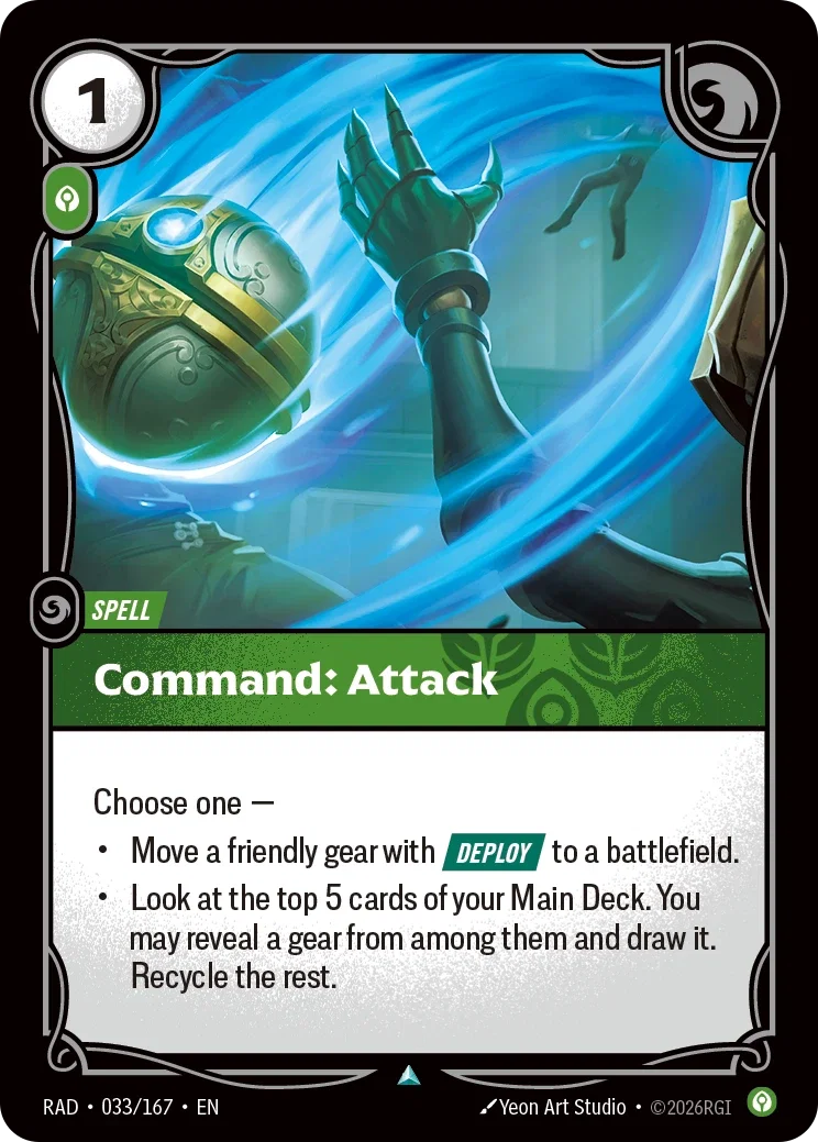 Command: Attack - 033/167 (RAD) Uncommon