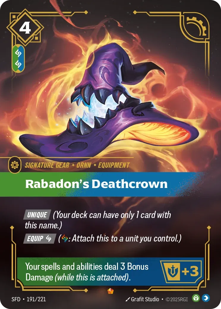 Rabadon's Deathcrown - 191/221 (SFD) Epic