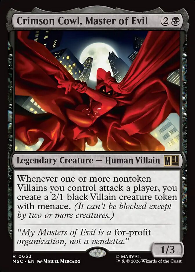 Crimson Cowl, Master of Evil [ #0653 ] (MSC-R)