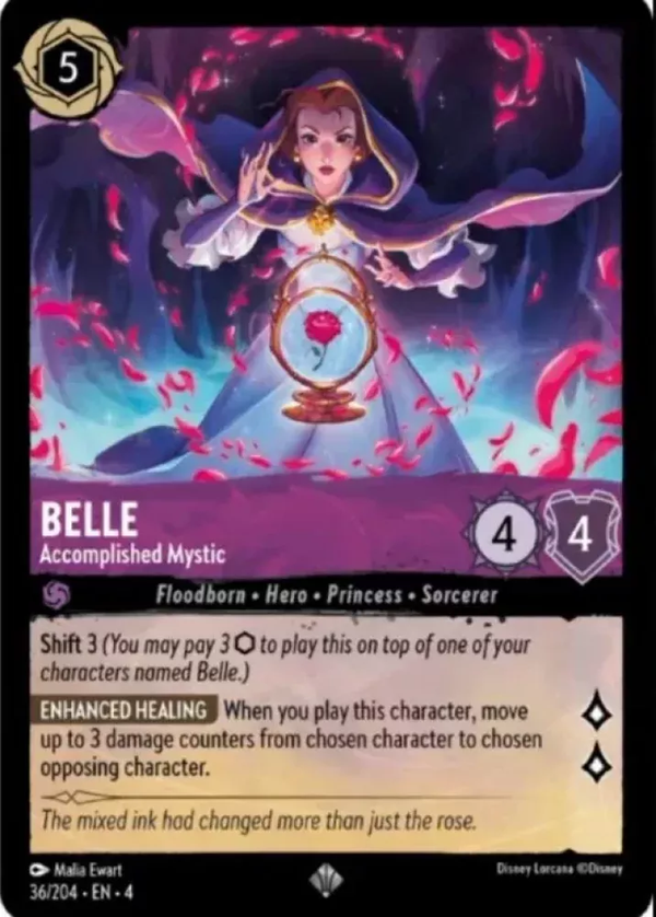 Belle - Accomplished Mystic (Ursula's Return 036/204) Super Rare - Near Mint