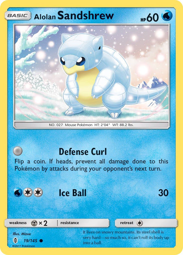 Alolan Sandshrew - 019/145 (SM:GRI) Common - Near Mint