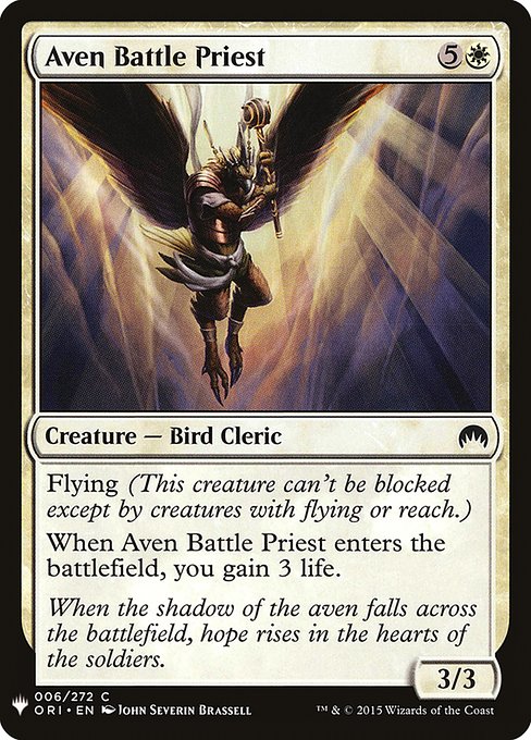 Aven Battle Priest [Mystery Booster #0030] (ORI-C)