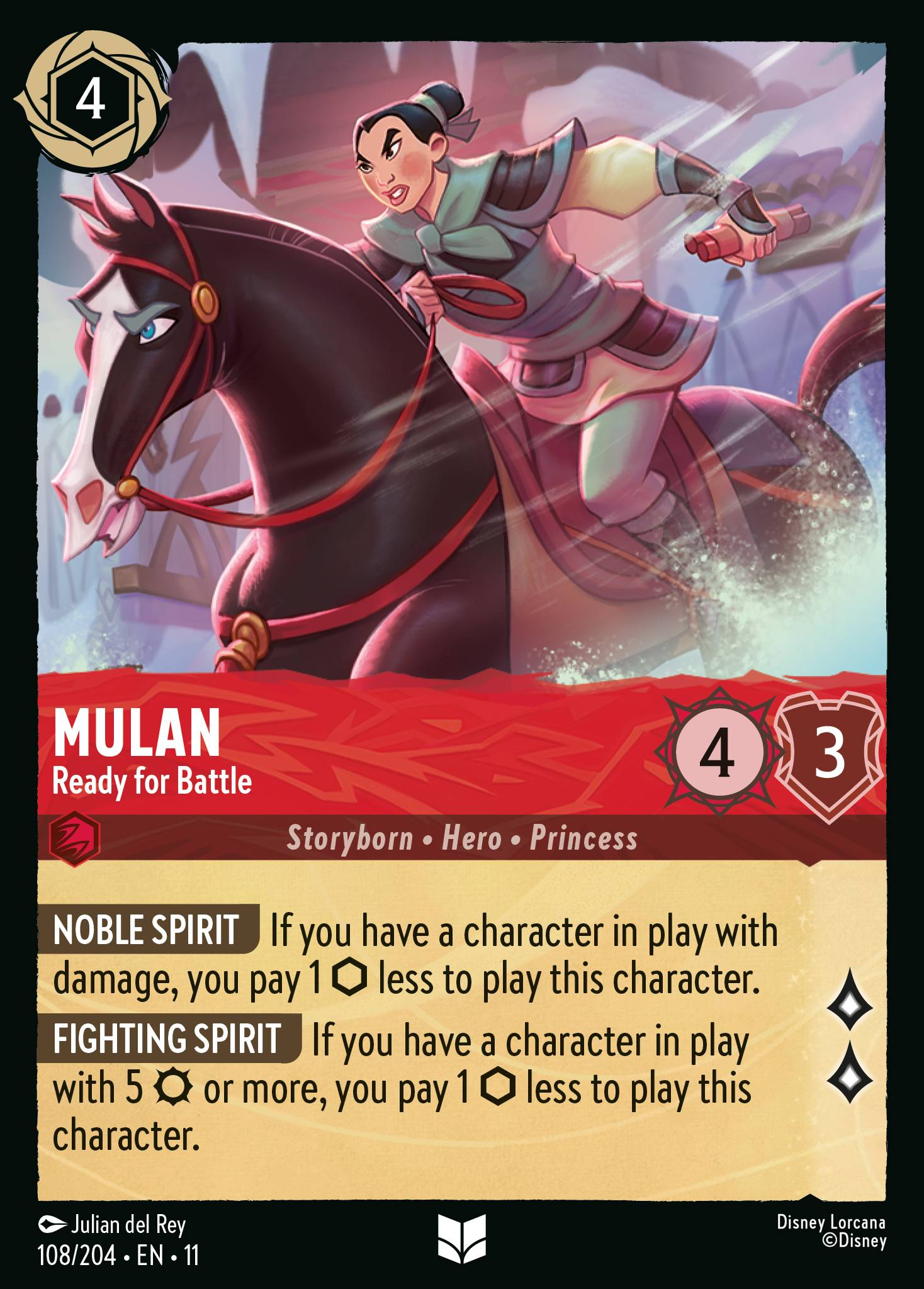 Mulan - Ready for Battle (108/204 - Winterspell)  Uncommon