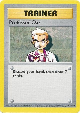 Professor Oak - 088/102 (BSS) Uncommon - Near Mint Unlimited