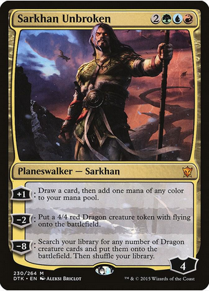 Sarkhan Unbroken (DTK-M) Light Play