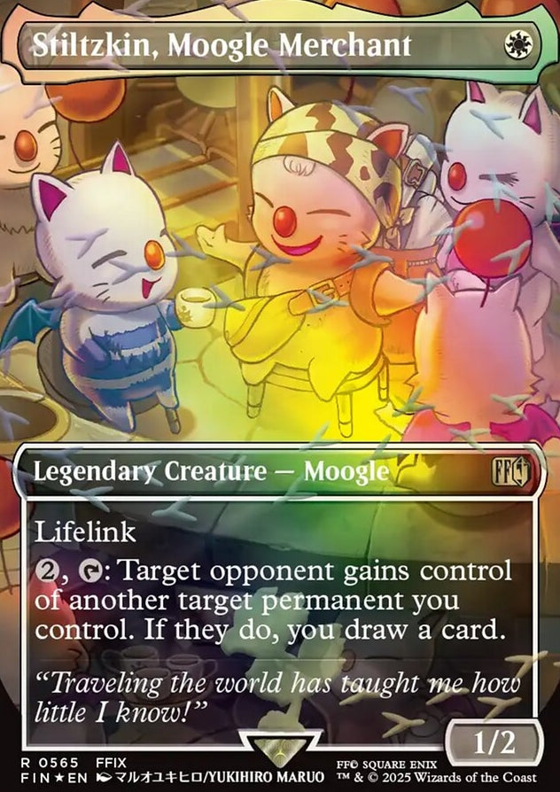 Stiltzkin, Moogle Merchant [ #0565 Borderless Chocobo Track Foil ] (FIN-M)