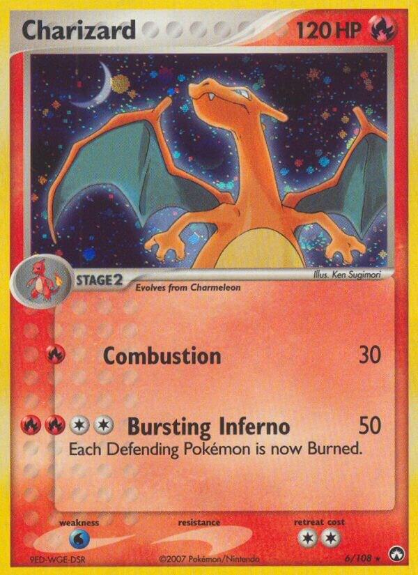 Charizard - 6/108 (PK) - Holo Rare - Moderate Play Holofoil