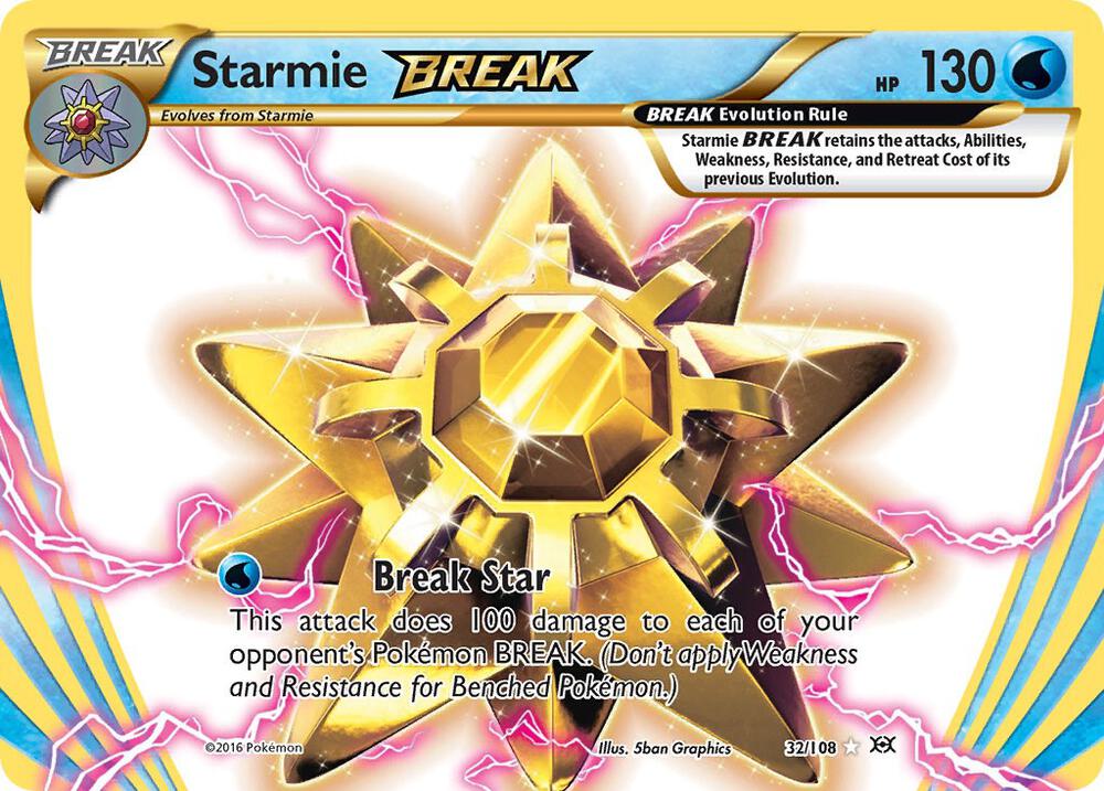 Starmie Break - 32/108 (EVO) Rare Break - Near Mint Holofoil