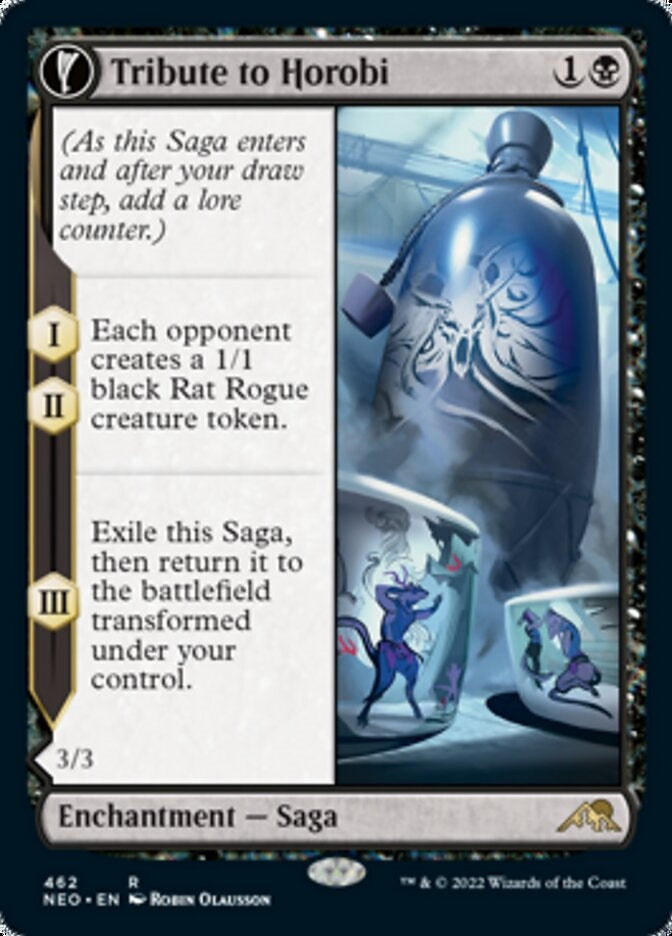 Tribute to Horobi // Echo of Death's Wail [ #462 Extended Art ] (NEO-R)