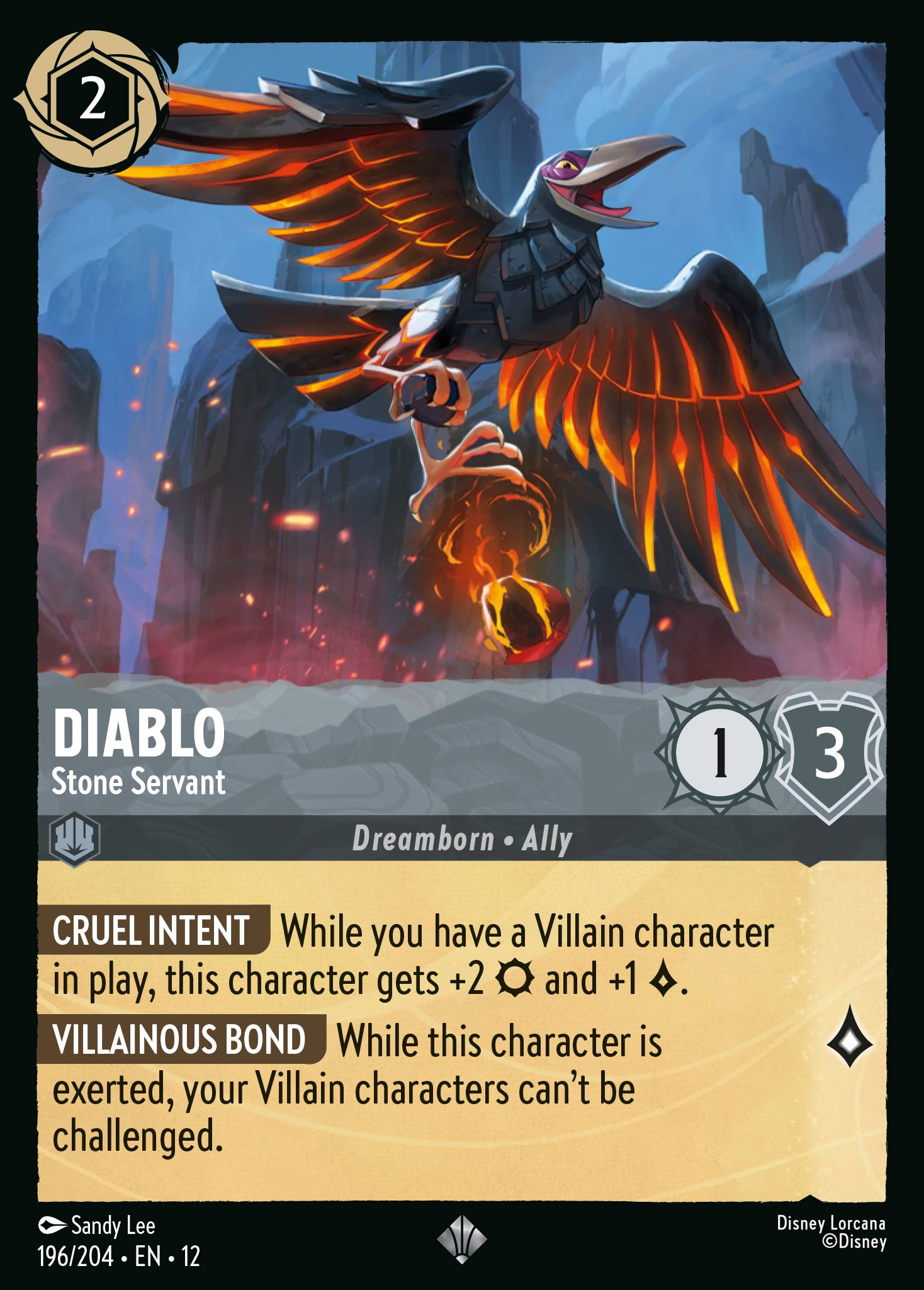 Diablo - Stone Servant (Wilds Unknown 196/204) Super Rare
