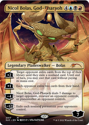 Nicol Bolas, God-Pharaoh [#2017 Borderless] (SLC-M-FOIL)