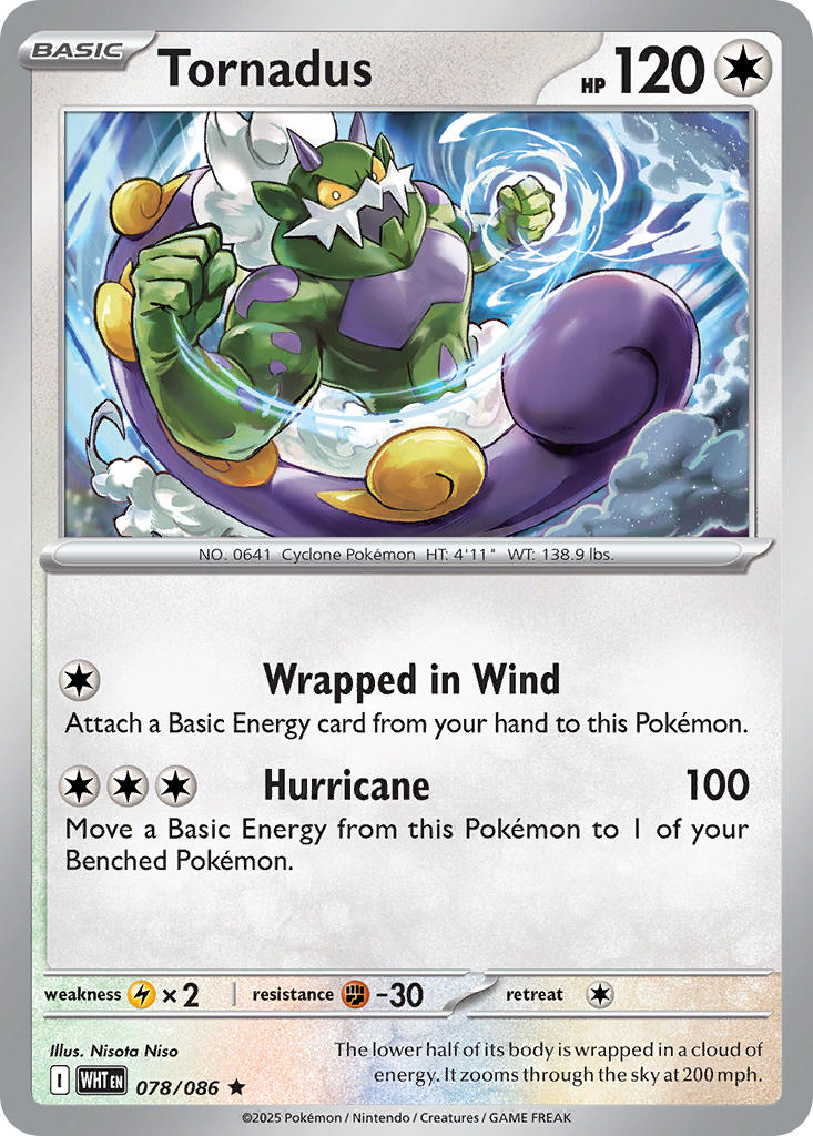 Tornadus - 078/086 (WHT) Rare
