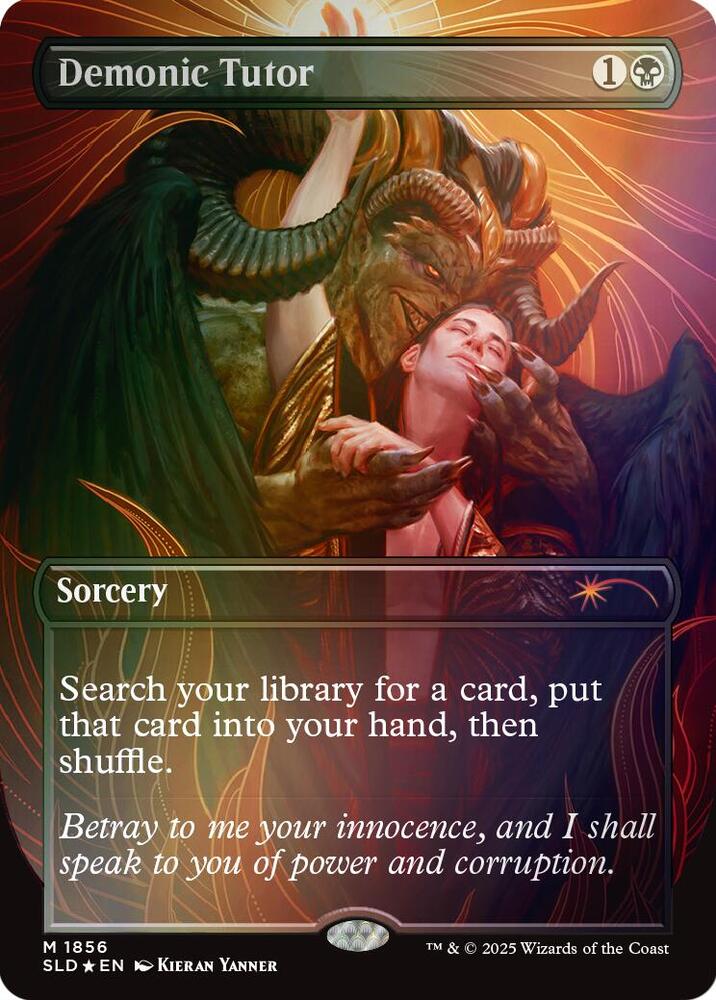 Demonic Tutor [# 1856] (SLD-R) Foil Near Mint