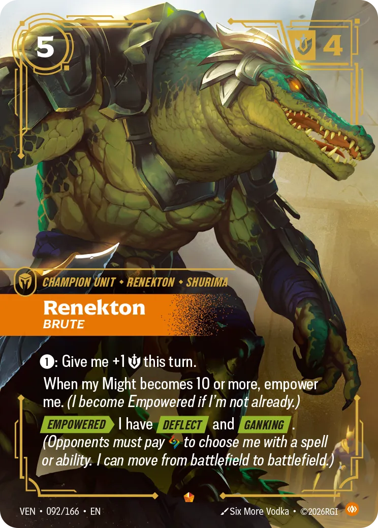 Renekton, Brute - 092/166 (VEN) Epic
