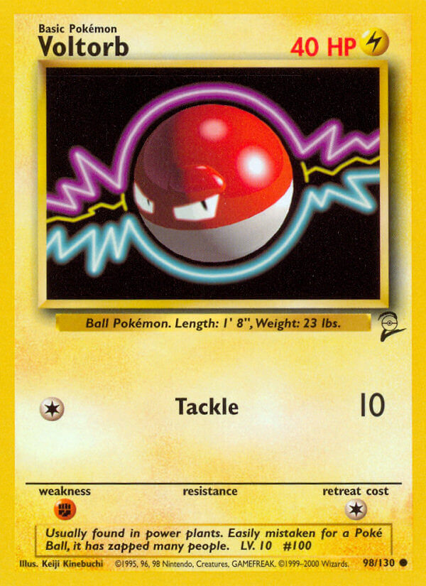 Voltorb - 098/130 (BS2) Common - Near Mint