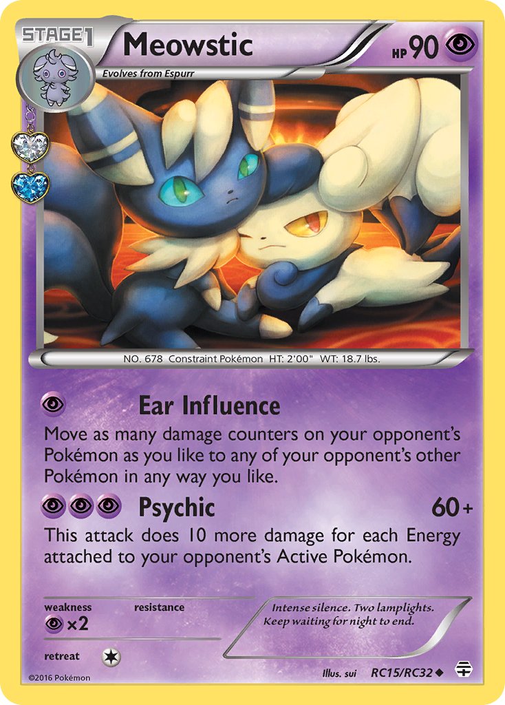 Meowstic - RC15/RC32 (GEN:RC) Uncommon - Near Mint Holofoil