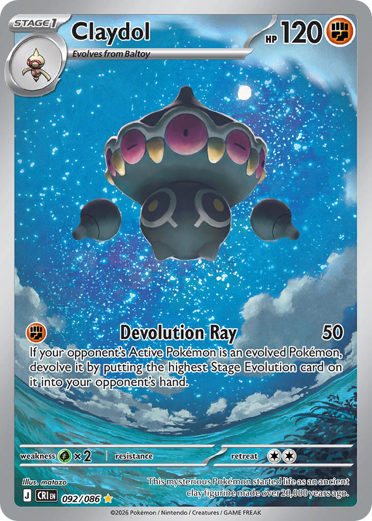 Claydol - 092/086 (CRI) Illustration Rare