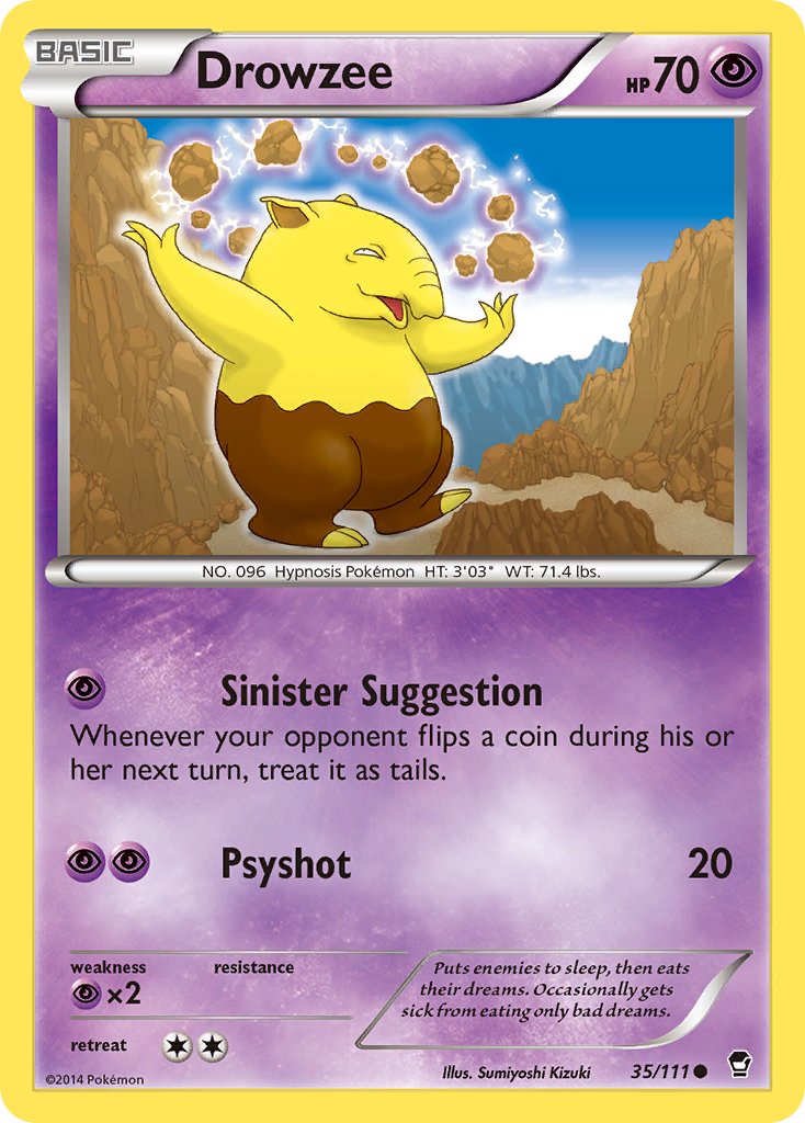 Drowzee - 035/111 (FFI) Common - Near Mint