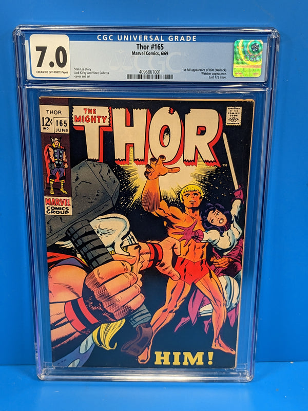 Thor (1966 Series) #165 (CGC 7.0) 1st Full Appearance of HIM (Adam Warlock)