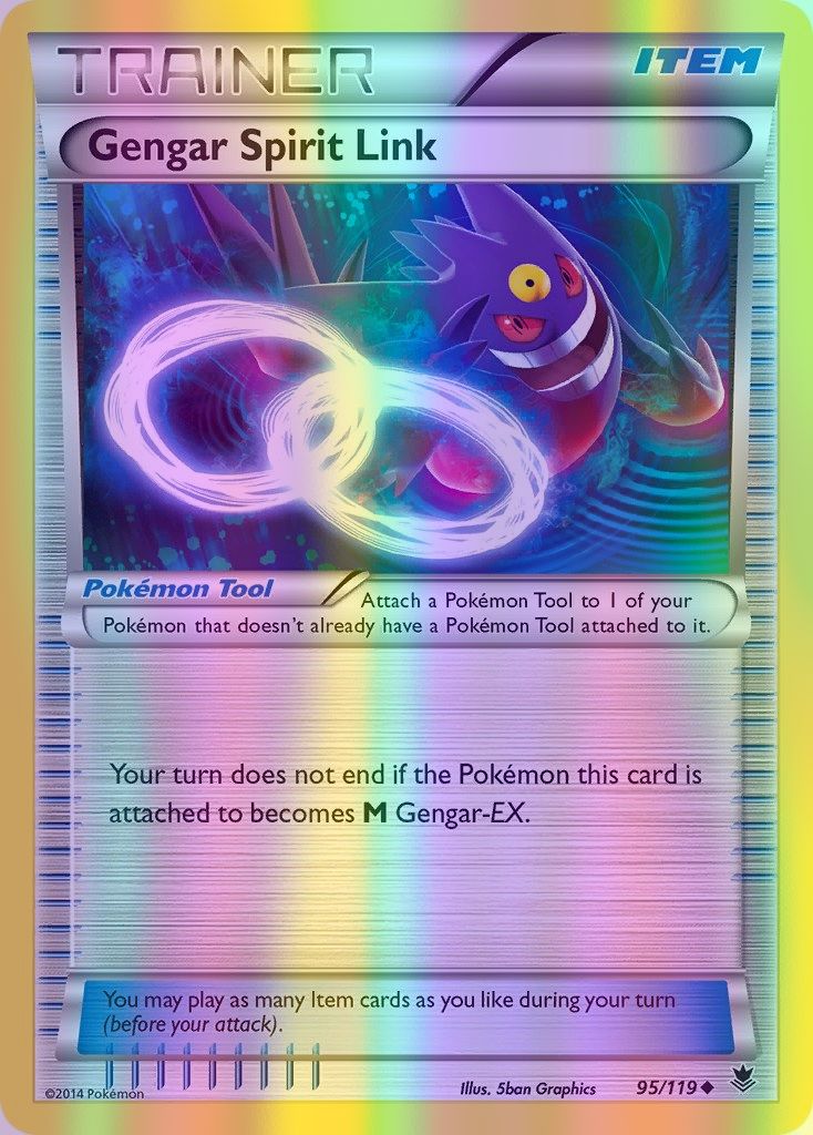 Gengar Spirit Link - 095/119 (PHF) Uncommon - Near Mint Reverse Holofoil