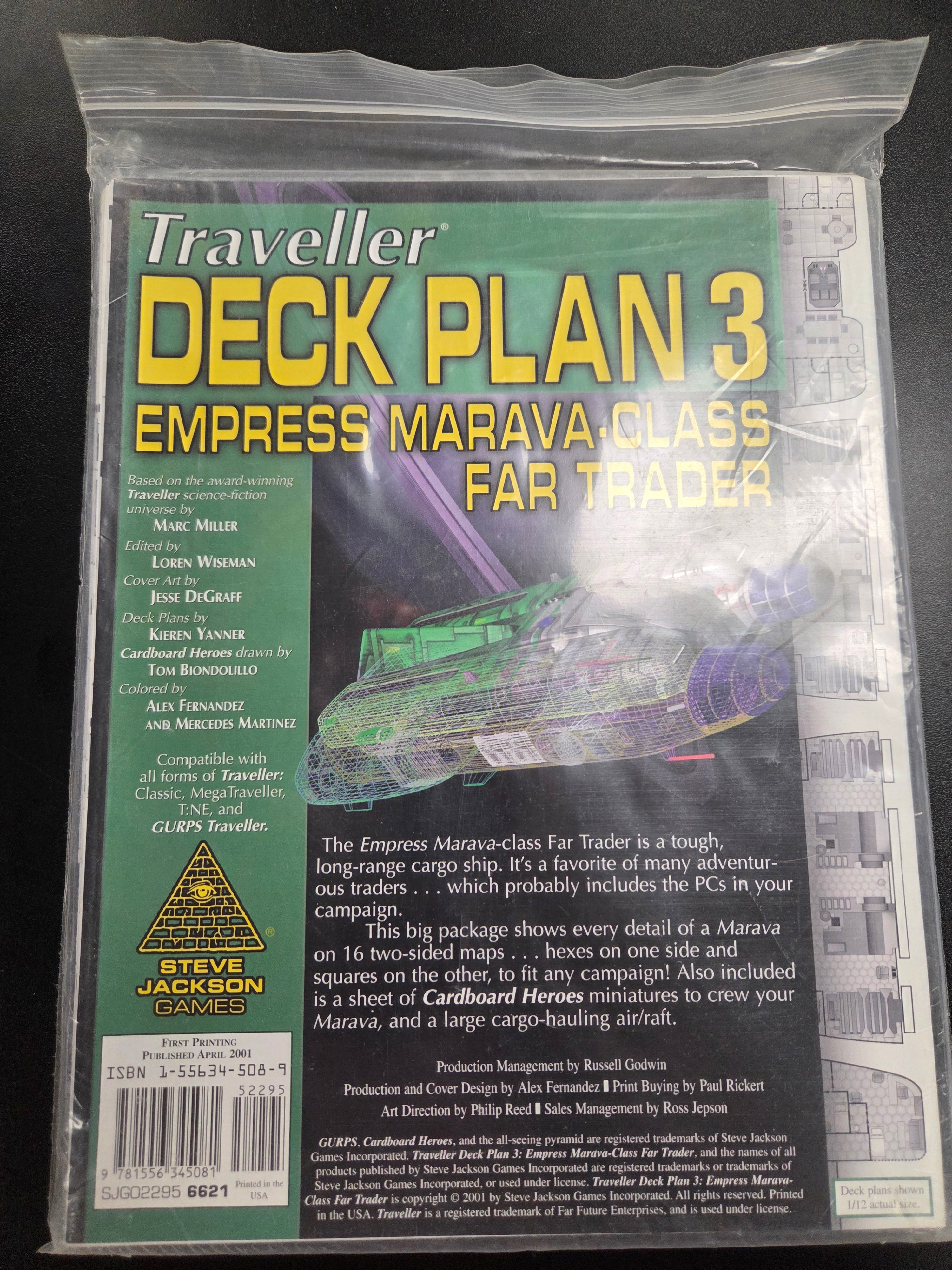 Traveller Deck Plan 3: Empress Marava-Class Far Trader (USED)