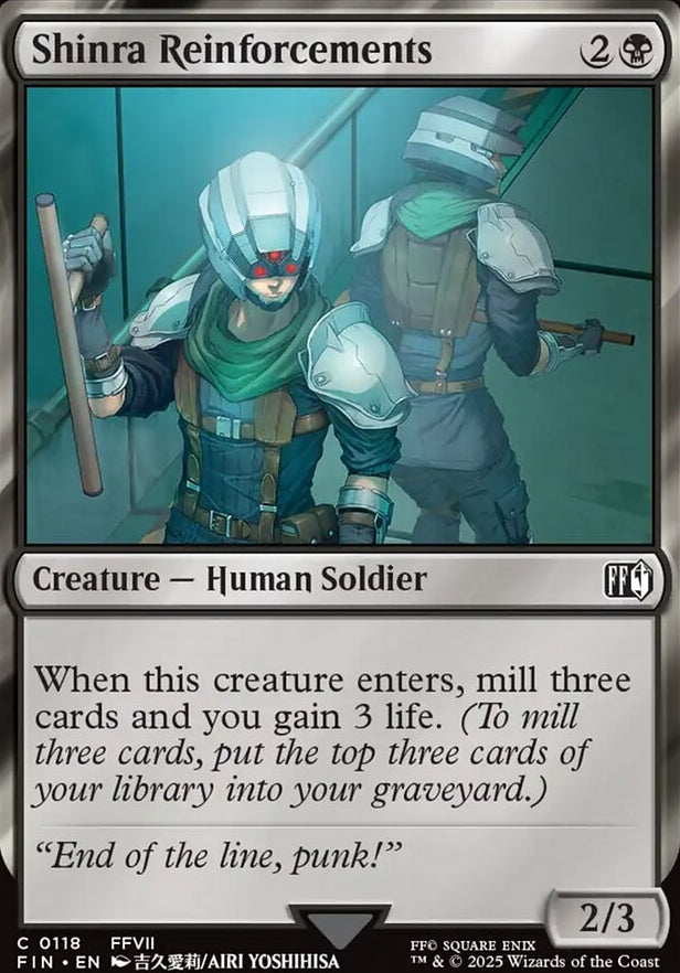 Shinra Reinforcements [ #0118 ] (FIN-C)