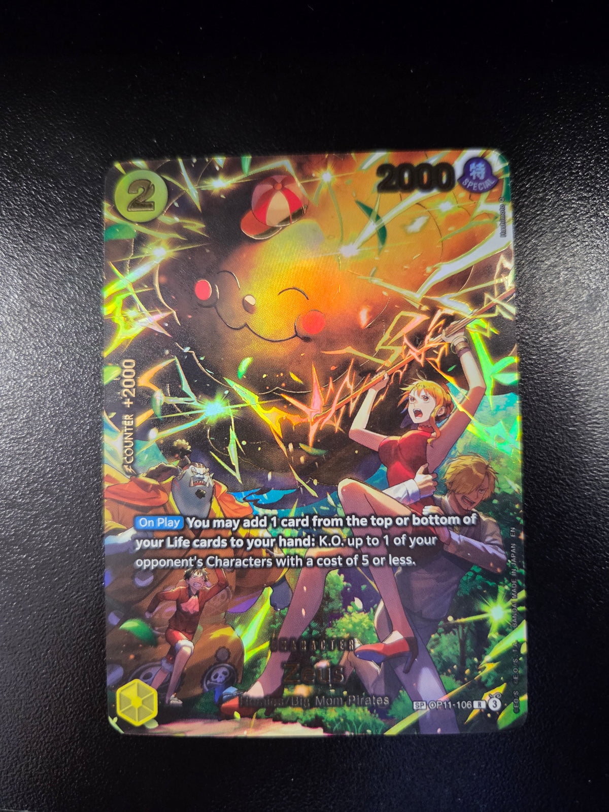 Zeus (SP) (OP11-106) - Adventure on Kami's Island (OP15-EB04) Moderate Played