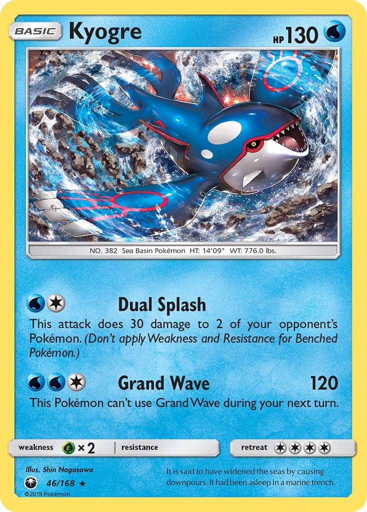 Kyogre - 046/168 (CES) Holo Rare - Near Mint Holofoil