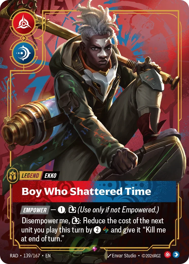 Ekko, Boy Who Shattered Time - 139/167 (RAD) Rare