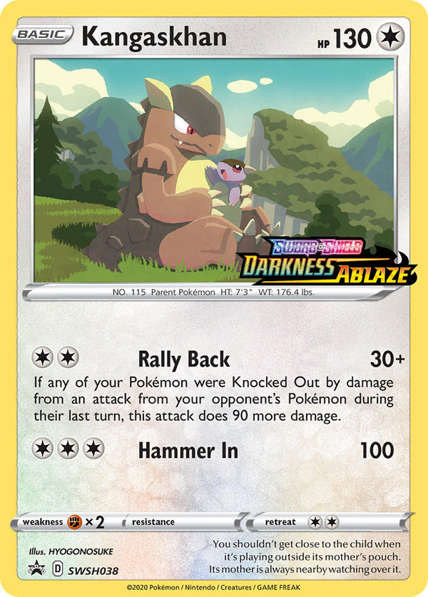 Kangaskhan (Prerelease) [Staff] - SWSH038 (SWSH:PR) Promo - Near Mint Holofoil