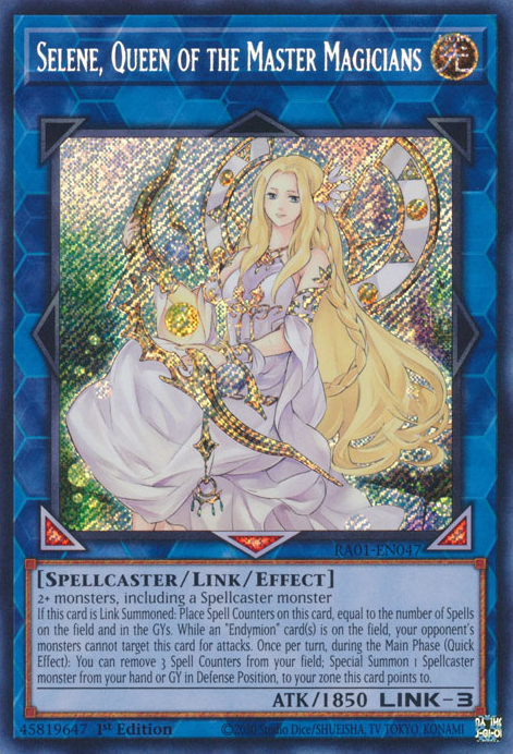 Selene, Queen of the Master Magicians (RA01-EN047) Secret Rare - Near Mint 1st Edition