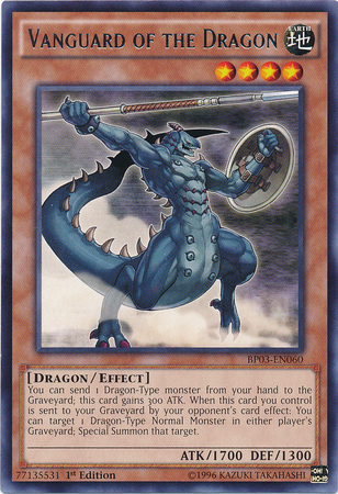 Vanguard of the Dragon (BP03-EN060) Rare - Near Mint 1st Edition