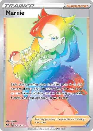 Marnie (Secret) - 208/202 (SWSH01) Secret Rare - Near Mint Holofoil