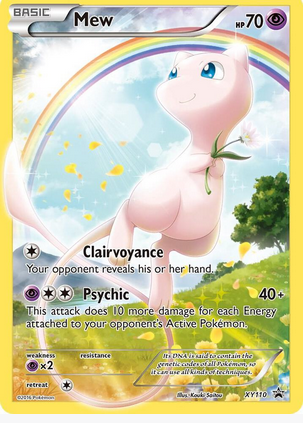 Mew - XY110 (XY:PR) Promo - Damaged Holofoil