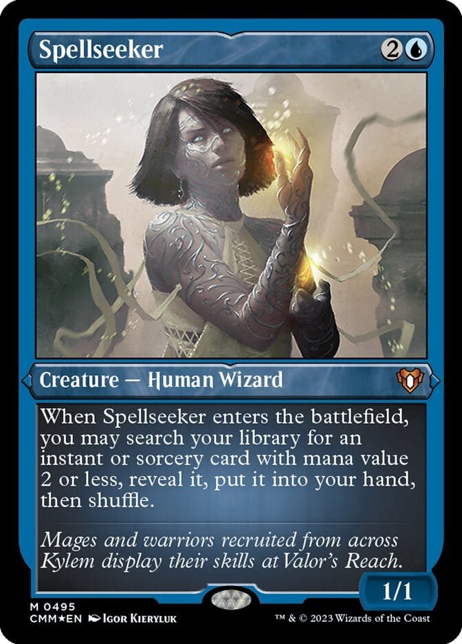 Spellseeker [#0495 Etched Foil] (CMM-M)