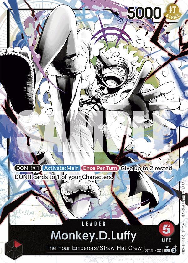 Monkey.D.Luffy (001) (Parallel) - Starter Deck EX: Gear 5 (ST-21) Light Play