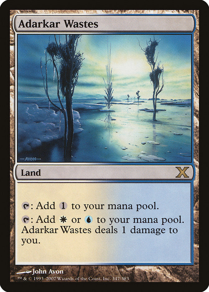 Adarkar Wastes (10E-R-FOIL) Light Play