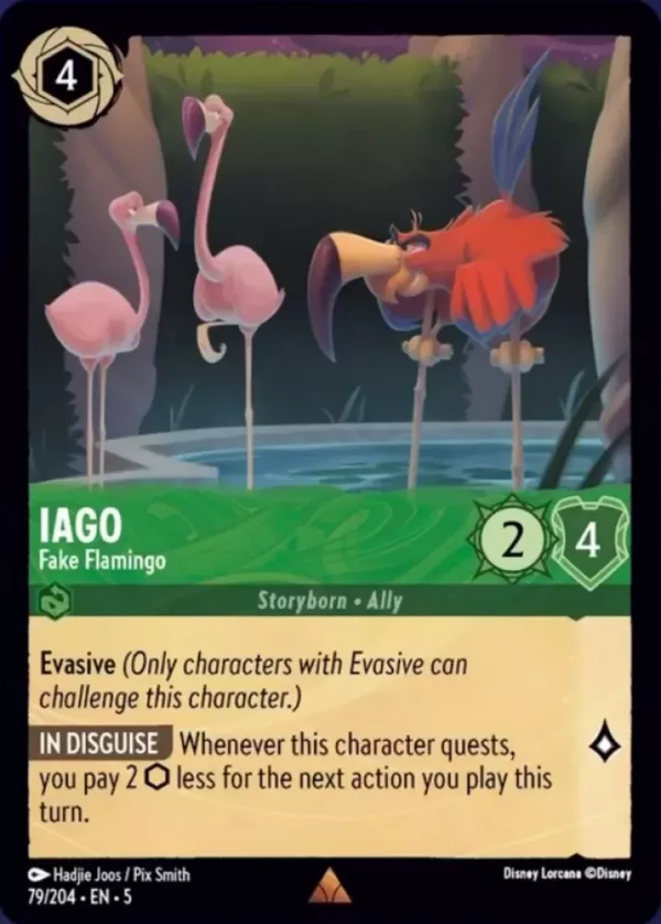 Iago - Fake Flamingo (Shimmering Skies 079/204) Rare - Near Mint