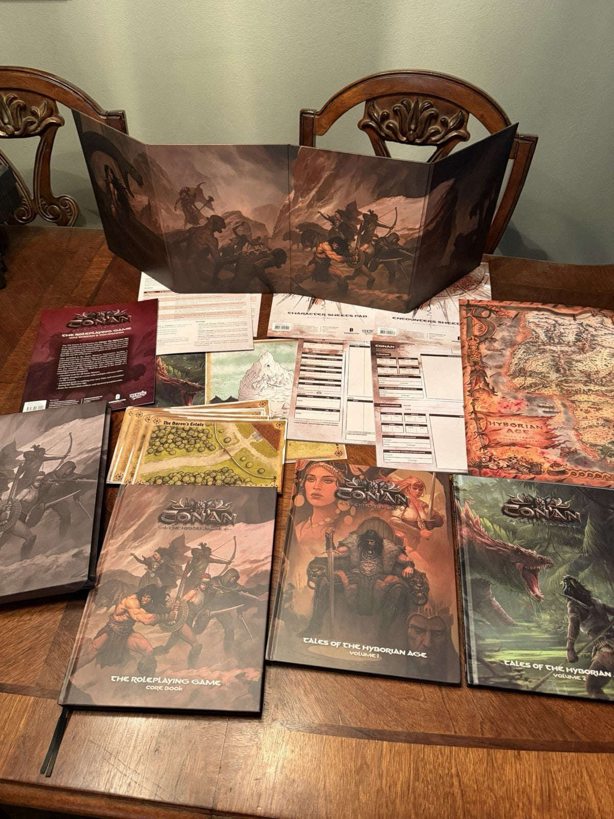 Conan: The Hyborian Age RPG - Kickstarter Bundle (USED) See Description for Contents