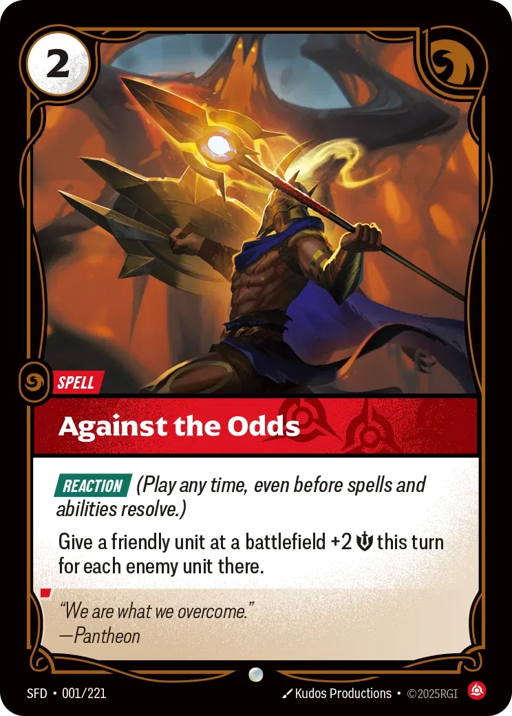 Against the Odds - 001/221 (SFD) Common